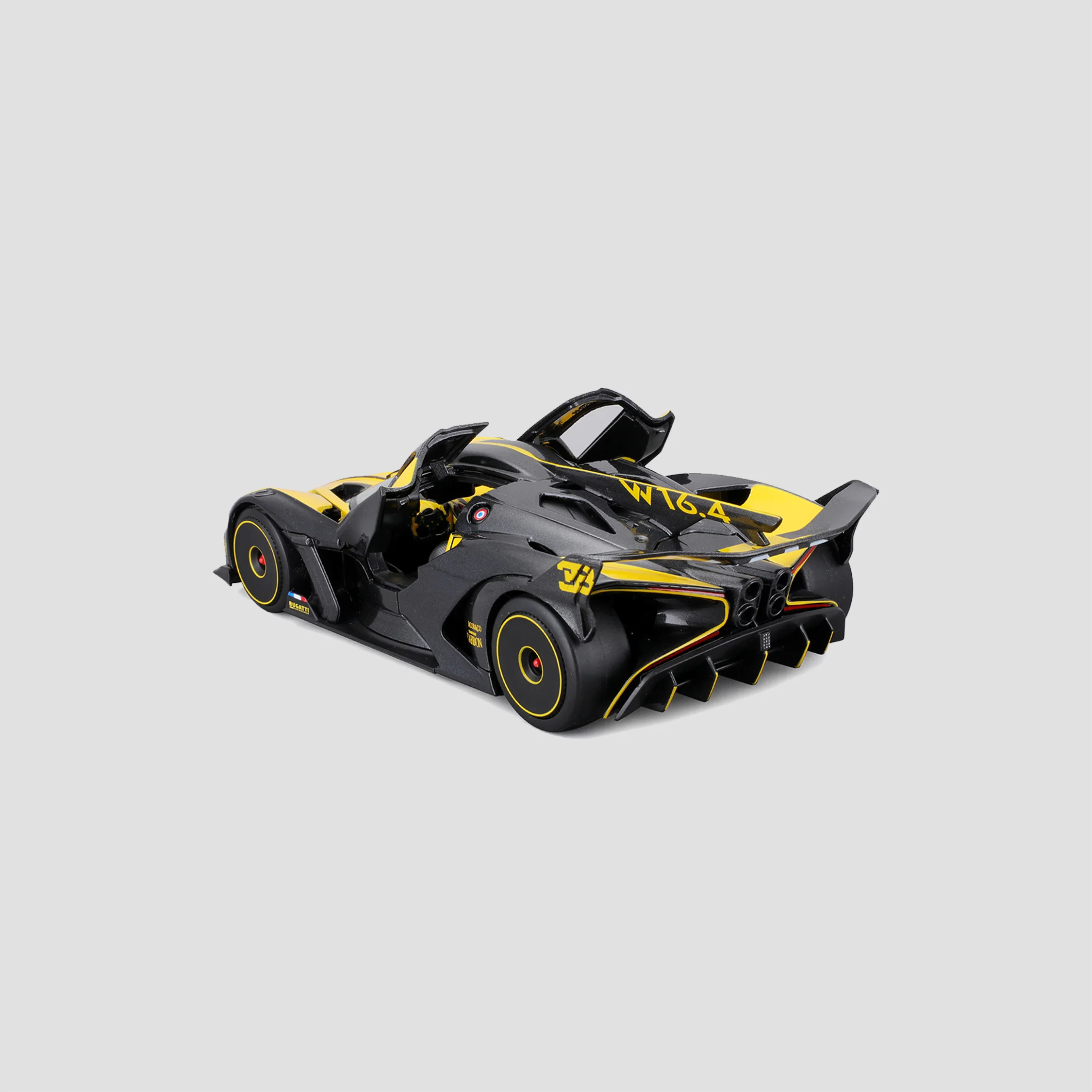 BUGATTI BOLIDE SCALE MODEL 1:24 YELLOW - Image 3